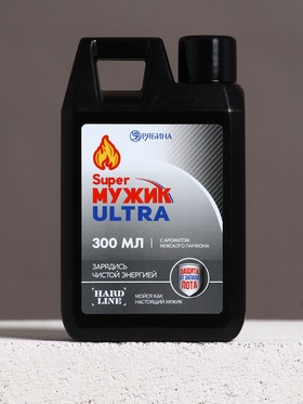 Гель во флаконе канистра "Super мужик ultra", 300 мл, аромат мужской парфюм 10870671