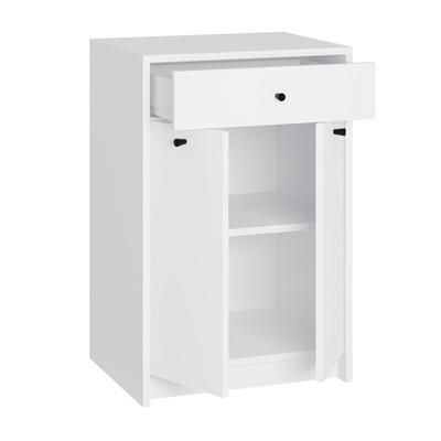 Комод напольный «Лайт», с 1 ящиком, с дверками, 500×400×760 мм, цвет белый