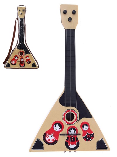 Балалайка «Матрёшка», цвет бежевый