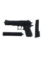 Пистолет «Авангардный стрелок», с глушителем и увеличенной обоймой, стреляет пульками 6 мм - Фото 4