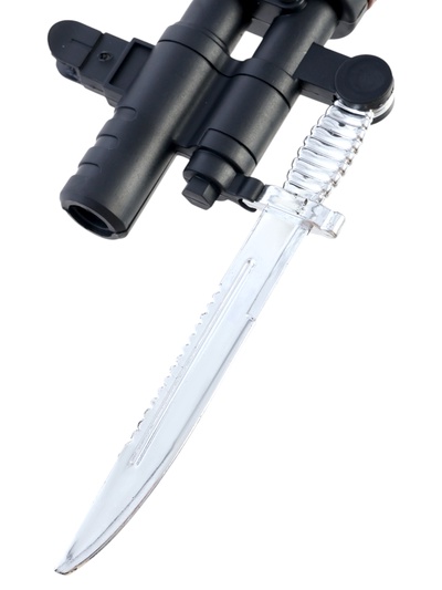 Винтовка «Защитник», с лазером, с штык-ножом, стреляет пульками 6 мм