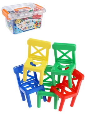 Настольная игра «Баланс стулья», 72 стула, 1-8 игроков, 3+