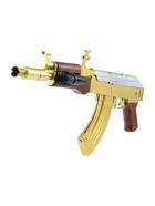 Автомат АК-47, с лазером, стреляет пульками 6 мм, цвет золотой, 46 см - Фото 2
