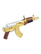 Автомат АК-47, с лазером, стреляет пульками 6 мм, цвет золотой, 46 см - Фото 4