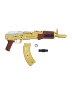 Автомат АК-47, с лазером, стреляет пульками 6 мм, цвет золотой, 46 см - Фото 8
