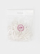 Флоссеры - зубочистки с зубной нитью, набор 100 шт., пластик, шелковина, белые - Фото 6