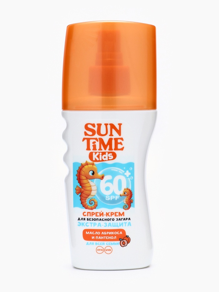 Спрей-крем для загара детский Sun Time SPF 60+, 150 мл - Фото 1