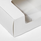 Коробка складная, под 3 эклера, белая, 20?20?5 см (комплект 2 шт) - фото 65449264