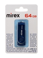 Флешка 64 ГБ, USB 2.0, Mirex SWIVEL DEEP BLUE 64GB (ecopack), синяя - Фото 1