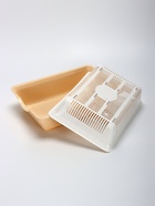 Туалет глубокий с сеткой 36×25×9 см, белый/бежевый - Фото 5