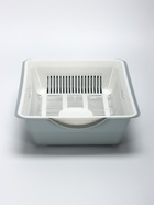 Туалет глубокий с сеткой 36×25×9 см, белый/серый - Фото 2