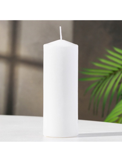 УЦЕНКА Свеча - цилиндр, парафиновая, 5×15 см белая