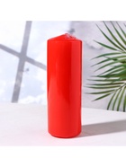УЦЕНКА Свеча-цилиндр, 5×15 см, красная - Фото 2