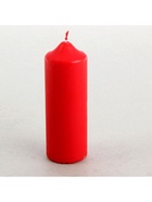 УЦЕНКА Свеча-цилиндр, 5×15 см, красная - Фото 3