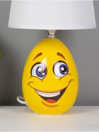Настольная лампа "Веселый смайлик" Е14 15Вт желтый 20х20х33 см RISALUX - фото 40483731