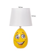 Настольная лампа "Веселый смайлик" Е14 15Вт желтый 20х20х33 см RISALUX - фото 40483733