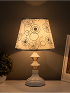 Настольная лампа «Одилия» Е27 40 Вт бело-золотой 25×25×39 см RISALUX - фото 40483735