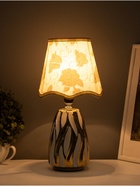 Настольная лампа "Риана" Е14 40Вт золото белый 20х20х33 см RISALUX - фото 40483753