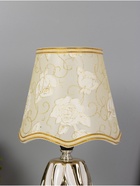 Настольная лампа "Риана" Е14 40Вт золото белый 20х20х33 см RISALUX - фото 40483754