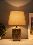 Настольная лампа "Анде" Е14 40Вт бежево-золотистый 20х20х33 см RISALUX 10880181