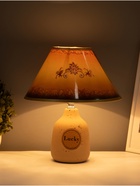 Настольная лампа Лаки E14 40 Вт бежевый 19×19×31 см RISALUX - фото 39497414