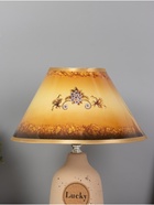 Настольная лампа Лаки E14 40 Вт бежевый 19×19×31 см RISALUX - фото 39497415