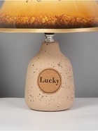 Настольная лампа Лаки E14 40 Вт бежевый 19×19×31 см RISALUX - фото 39497416