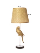 Настольная лампа "Попугай" E27 40Вт черно-золотой 23,5х23,5х50 см RISALUX - фото 40483775