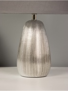 Настольная лампа 16418/1SL E14 40 Вт серебро 22×22×36.5 см RISALUX - фото 39497422