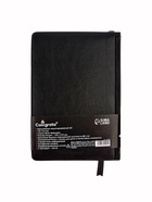 УЦЕНКА Ежедневник НЕдатированный А5, 136 листов в линейку, кожзам «Небраска», серебряный срез, чёрный - Фото 2