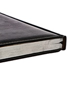 УЦЕНКА Ежедневник НЕдатированный А5, 136 листов в линейку, кожзам «Небраска», серебряный срез, чёрный - Фото 3