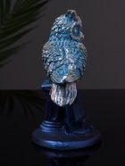 Фигурка гипс «Филин на пьедестале», 7×6×13 см, серо-голубая 10878467