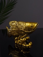 Фигурка гипс «Рыбка фэншуй», 14×5×7.5 см, цвет золотой 10878468 - фото 16290578