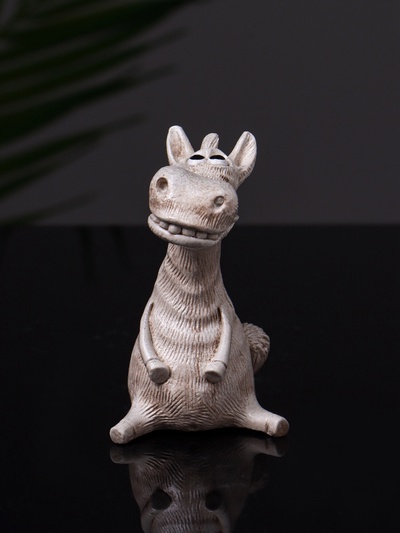 Фигурка гипс «Конь Гриша», 7×5×5 см, бежевый