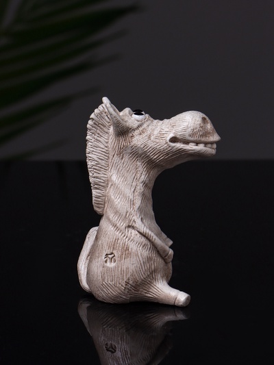 Фигурка гипс «Конь Гриша», 7×5×5 см, бежевый