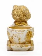 Кашпо гипс «Медведица с тележкой», 10×10×6 см, слоновая кость  (артикул 10878479)  большой выбор товаров оптом и в розницу по низким ценам с доставкой