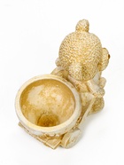 Кашпо гипс «Медведица с тележкой», 10×10×6 см, слоновая кость - Фото 7