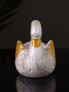 Кашпо гипс «Лебедь», 9×10×6 см, перламутр - Фото 2