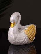 Кашпо гипс «Лебедь», 9×10×6 см, перламутр - Фото 3