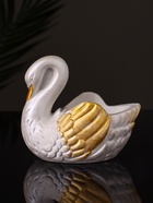 Кашпо гипс «Лебедь», 9×10×6 см, перламутр - Фото 4