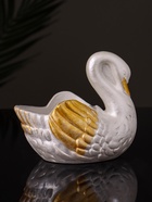 Кашпо гипс «Лебедь», 9×10×6 см, перламутр - Фото 6