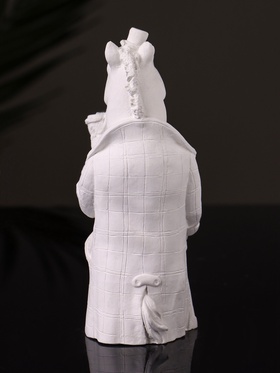 Фигурка гипс «Конь в пальто», 11×5 см, натуральный