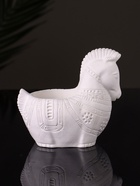 Кашпо гипс «Лошадка с орнаментом», 8×9×6 см, натуральный - Фото 6