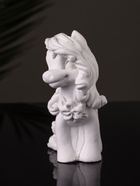 Фигурка гипс «Пони Красотка», 10×7×5 см, натуральный - фото 6419694