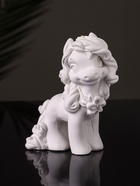 Фигурка гипс «Пони Красотка», 10×7×5 см, натуральный - Фото 2