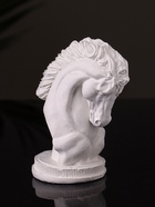 Фигурка гипс «Конь: шахматная фигура» ,9×6 см, натуральный - фото 6419702