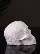 Фигурка гипс «Череп с орнаментом» 6×5×5 см, натуральный - Фото 2