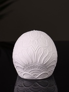 Фигурка гипс «Череп с орнаментом» 6×5×5 см, натуральный - Фото 3