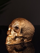 Фигурка гипс «Череп с орнаментом» 6×5×5 см, бронза - Фото 5