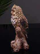 Фигурка гипс «Филин на ветке», 14 см, коричневая 10878506